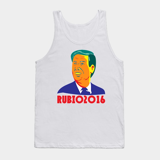 Marco Rubio President 2016 Republican Retro Tank Top by retrovectors